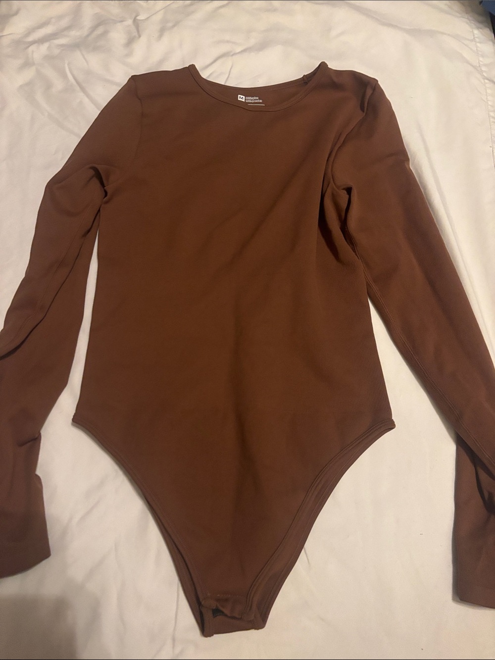 Amazon Women's Long Sleeve Bodysuit in Brown